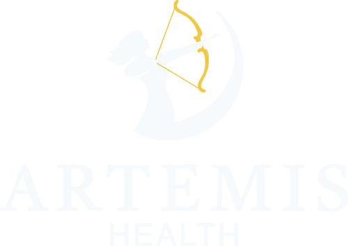 Logo Artemis Health witte versie