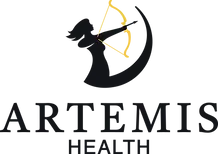 Logo Artemis Health zwarte versie